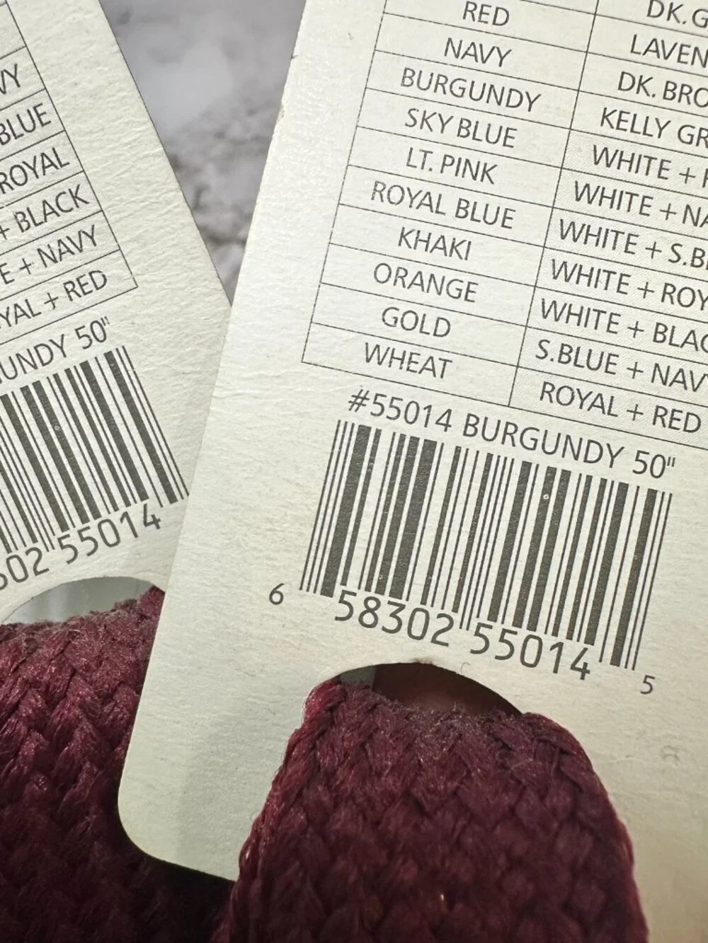 3/$30 Titan Thick Shoe Laces Burgundy 50 Inch Flat Wide Replacement Lot Of 3